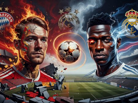 Prediction for the match Bayern vs Real Madrid on 15.04.2026. The return game will bring plenty of goals.